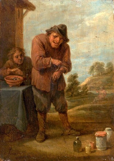 The Sense of Feeling by David Teniers the Younger